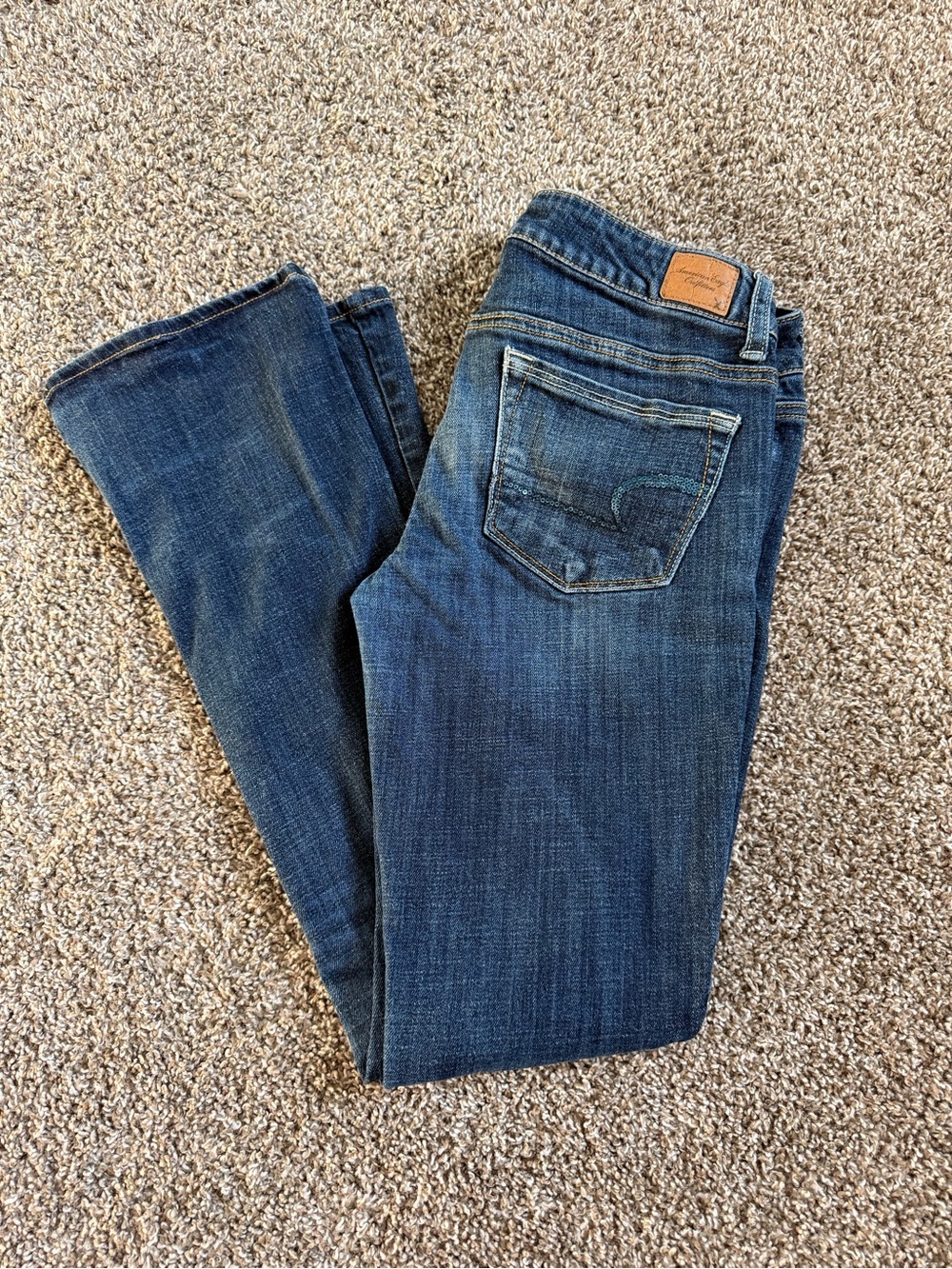 American Eagle Outfitters Women's Boot Cut Jeans - Dark Blue